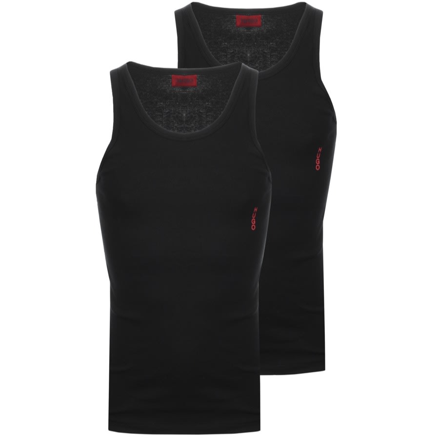 Alternative Image for ProductHUGO Double Pack Vest T Shirts Black1